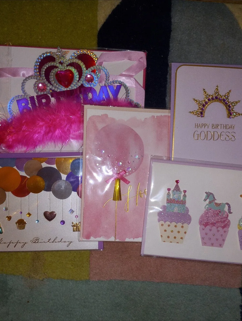NWT- Gorgeous Goddess 5 Card Birthday Bundle